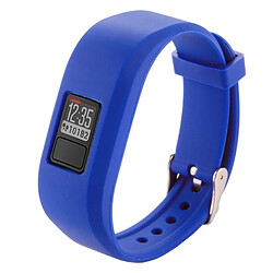 Wewoo Bracelet bleu foncé pour le en silicone de montre intelligente de Garmin Vivofit 3, longueur: environ 24.2cm 