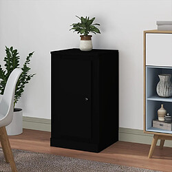 vidaXL Buffet noir 37,5x35,5x67,5 cm bois d'ingénierie