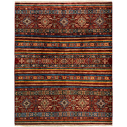 Vidal Tapis de laine 202x157 multicolore Torkman 