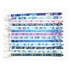 Universal 10 pièces Disney broches téléphone portable bandoulière clef carte bandoulière cou crochet cordon porte-badge bandoulière cou cordon lasso 