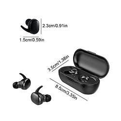 GUPBOO JFWEN Y30 TWS sans fil Bluetooth 5.0 écouteurs stéréo étanche antibruit écouteurs intra-auriculaires avec étui de charge pas cher