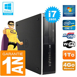 PC HP Compaq 8300 SFF Core I7-2600 Ram 4Go Disque 1 To Graveur DVD Wifi W7 · Occasion 