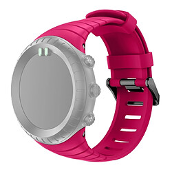 Avis Wewoo Bracelet Magenta pour Sunnto Core Series Boucles Carré Silicone TPU Boucle D'acier