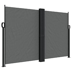 Maison Chic Auvent latéral rétractable | Store latéral | Brise-vue latéral anthracite 160x1000 cm -GKD79894