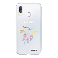 Coque Samsung Galaxy A20e 360 intégrale transparente Carpe Diem Or Ecriture Tendance Design Evetane. 