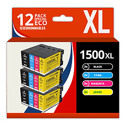 123CONSOMMABLES - PGI-1500XL - Cartouches d'encre compatibles avec Canon PGI-1500XL PGI-1500 pour Maxify MB2350 MB2050 MB2300 MB2000 MB2150 MB2755 MB2155 MB2750 