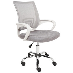 Beliani Chaise de bureau Gris clair SOLID