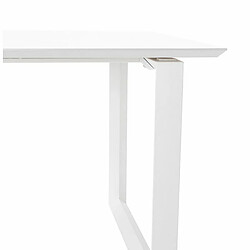 Paris Prix Bureau Design Ribaila 180cm Blanc pas cher