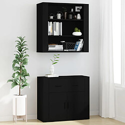 Avis Maison Chic Buffet,Meuble de Rangement,commode pour salon,Cuisine Noir Bois d'ingénierie -MN61952