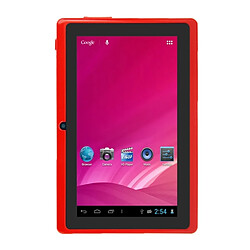 Wewoo Tablette Tactile rouge 7 pouces Tactile, 512 Mo + 8 Go, Android 4.0 360 degrés de rotation du menu, Allwinner A33 Quad Core, 1,5 GHz