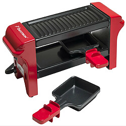 Appareil à raclette 2 personnes 350w + gril noir/rouge - agr102 - BESTRON