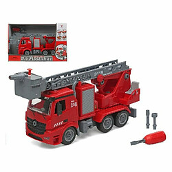 BigBuy Fun Camion de pompier son et lumière Diy Assembly 37 x 25 cm (37 x 25 cm)