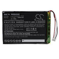 vhbw Batterie remplacement pour Sony LIS1570HNPC, SY6 pour amplificateur de casque DAC (4900mAh, 3,7V, Li-polymère)