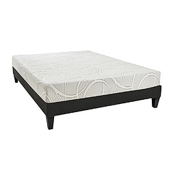 Olympe Literie Ensemble Poséidon Ensemble POSEIDON 140x200 cm | Matelas Mémoire de forme + Sommier Bois