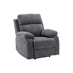 Avis Vente-Unique Fauteuil relax en tissu TOLZANO - Anthracite