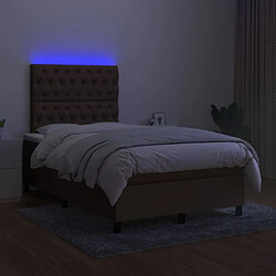 Acheter Sommier à lattes,Cadre à lattes de lit pour Adulte matelas et LED Marron foncé 120x200 cm -MN42690