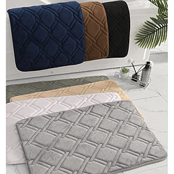 Avis LUUCOZK Tapis de bain antidérapants, absorbants, à séchage rapide, décoration de salle de bain, gris clair-50 x 80cm