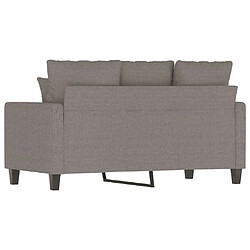 Acheter vidaXL Canapé à 2 places Taupe 120 cm Tissu