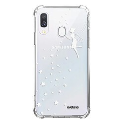 Coque Samsung Galaxy A20e anti-choc souple avec angles renforcés transparente Fée Blanche Evetane