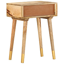 Avis vidaXL Table de chevet 43 x 30 x 58 cm Bois de manguier massif