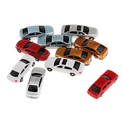 10x voiture modèle peinte set accessoires de table de sable paysage mise en rue accessoires peints de Sandtable de voiture modèle peinte