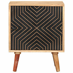 Maison Chic Table de chevet, Table de Nuit, Meuble de Rangement 40x30x50 cm Bois d'acacia massif