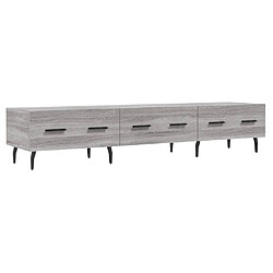 Maison Chic Meuble TV scandinave gris - Banc TV pour salon Sonoma 150x36x30 cm bois d'ingénierie -MN31986