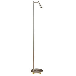 Acb Lampadaire Panau 1x8W LED Nickel Satiné