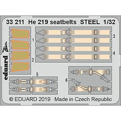 He 219 seatbelts STEEL for Revell - 1:32e - Eduard Accessories 