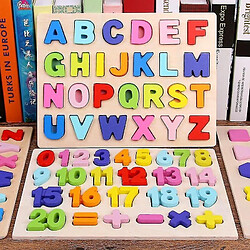 Universal Puzzle numérique jouets en bois apprentissage précoce puzzle alphabétique alphanumérique puzzle préscolaire bébé jouets 