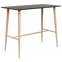 vidaXL Table de bar Noir 120x60x105 cm