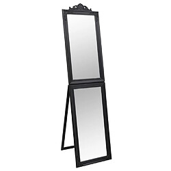 vidaXL Miroir sur pied Noir 45x180 cm