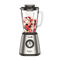 SEB MOULINEX LM439D10 Blendforce 2 Blender base metal - 800 W - Lames inox - 5 vitesses - Bol verre 1,75 L - Resiste aux chocs