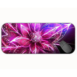 Universal (750x300x3) Long XXL Mousepad, Mousepad en caoutchouc de fleur naturelle sans glissement