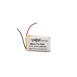 vhbw Li-Ion Batterie 240mAh (3.7V) pour hélicoptère Syma S107G, S108G