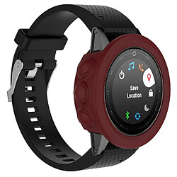 Wewoo Protection écran Étui de en silicone de montre de couleur solide pour Garmin 5 / 5S / 5X rouge