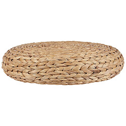 Beliani Pouf en fibres de jacinthe d'eau 40 x 10 cm WAHOO 