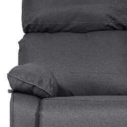 Acheter Mendler Fauteuil cinéma 2 places HWC-L93, Fauteuil relax Canapé TV, accoudoir Fonction couchage Nosagfederung Tissu/textile ~ gris foncé