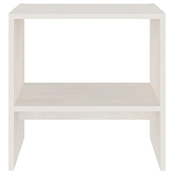 Acheter vidaXL Table de chevet Blanc 40x30,5x40 cm Bois de pin massif