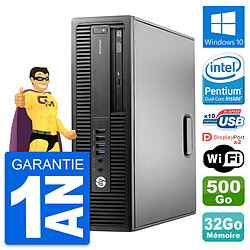 PC HP EliteDesk 800 G2 SFF Intel G4400 RAM 32Go Disque 500Go Windows 10 Wifi · Occasion 