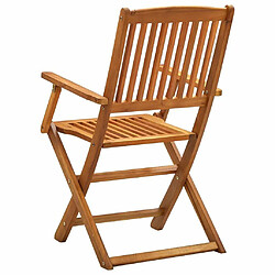 Maison Chic Lot de 2 Chaises pliables d'extérieur| Chaises Relax de jardin Bois d'acacia solide -GKD35847 pas cher