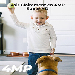 Reolink 4MP Caméra Surveillance 2,4/5GHz WiFi Interieure, Pan&Tilt, Caméra Interieur Détection de Mouvement pour Bébé, Aîné, Animal, Audio Bidirectionnel, Vision Nocturne IR