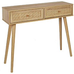 The Home Deco Factory Console en bois et rotin Bali.