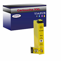 T3Azur Epson T2714XL -Compatible Cartouche Compatible pour Epson WorkForce WF-7610DWF, WF-7620DTWF Jaune - T3AZUR