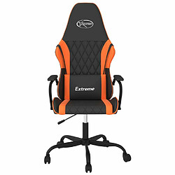 Avis Maison Chic Chaise de jeu, Chaise gaming de massage, Fauteuil gamer d'ordinateur,Chaise de Bureau Noir et orange Similicuir -GKD45380