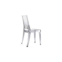 Scab Chaise Glenda lot 4 chaises transparentes