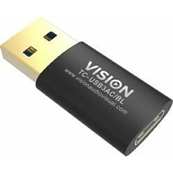 Vision Professional - USB adapter - USB Type A [M] to USB-C [F] - USB 3.0 - black 