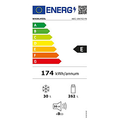 Réfrigérateur une porte intégrable 292l 54cm - ARG184702FR - WHIRLPOOL