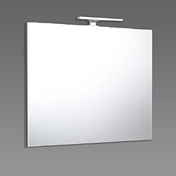 Kiamami Valentina MIROIR DE SALLE DE BAINS RÉVERSIBLE À LED RÉVERSIBLE 80X70 CM 