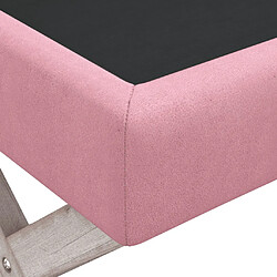 Acheter vidaXL Tabouret de rangement Rose 110x45x49 cm Velours